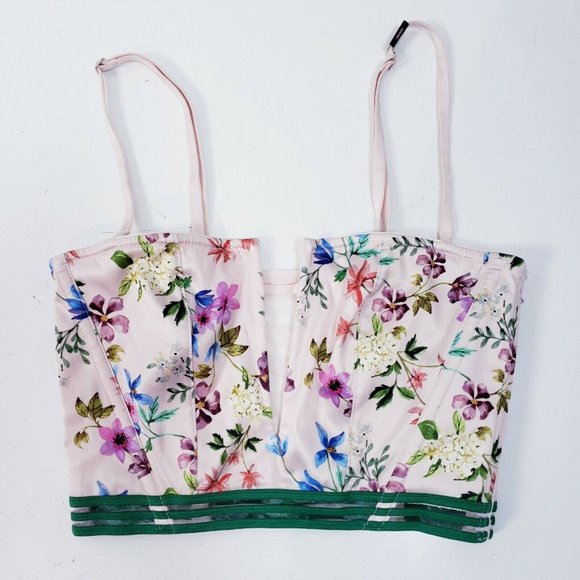 Victoria's Secret Womens Very Sexy Strapless Multicolor Floral Bralette Size XS - Picture 1 of 9